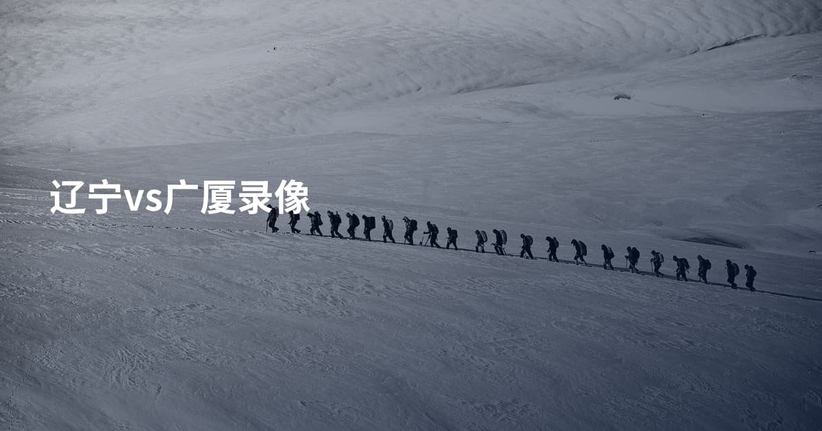 辽宁vs广厦录像
