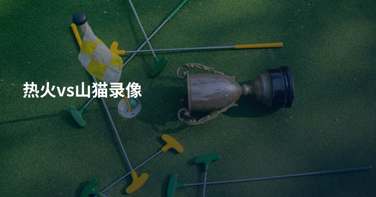 热火vs山猫录像