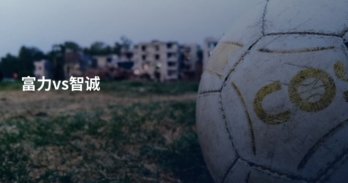 富力vs智诚