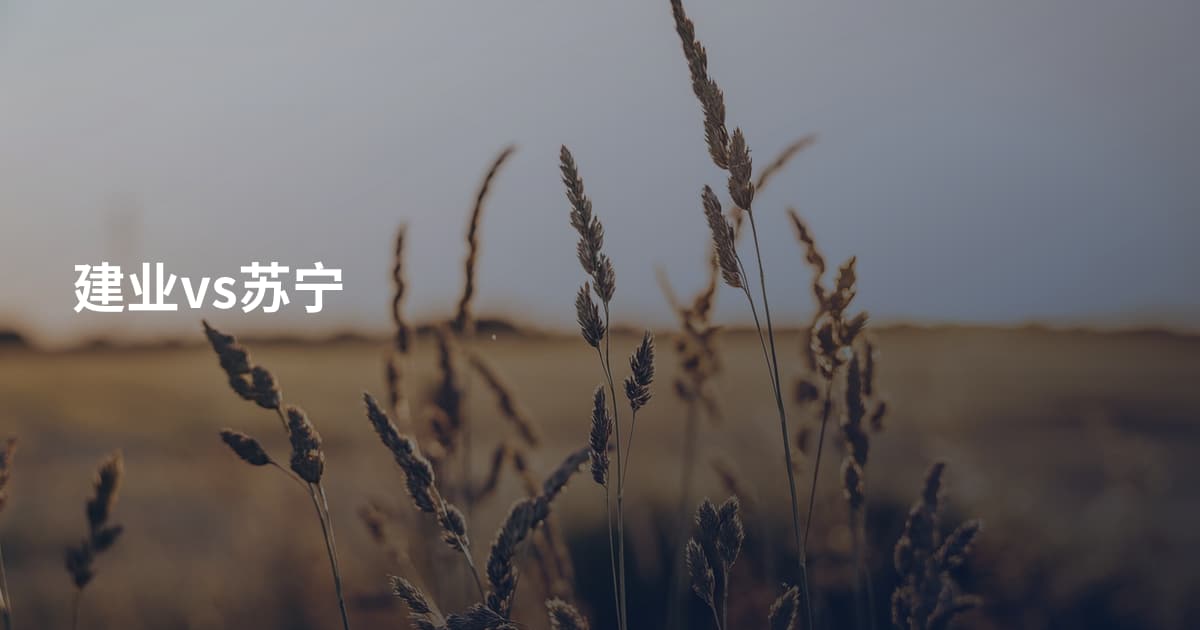 建业vs苏宁
