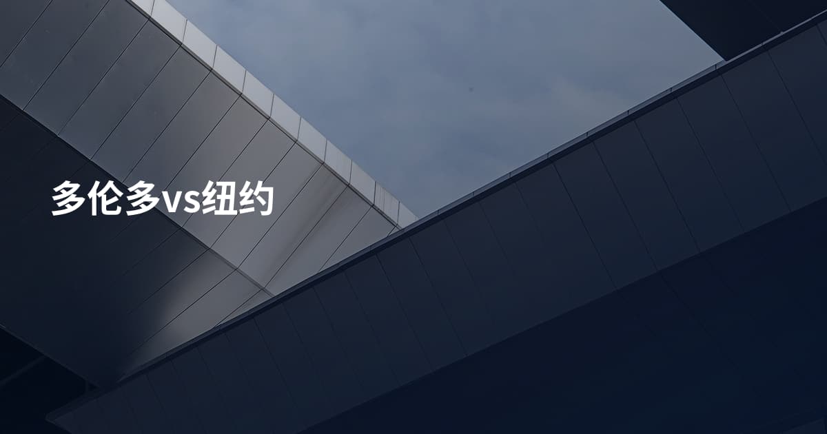 多伦多vs纽约