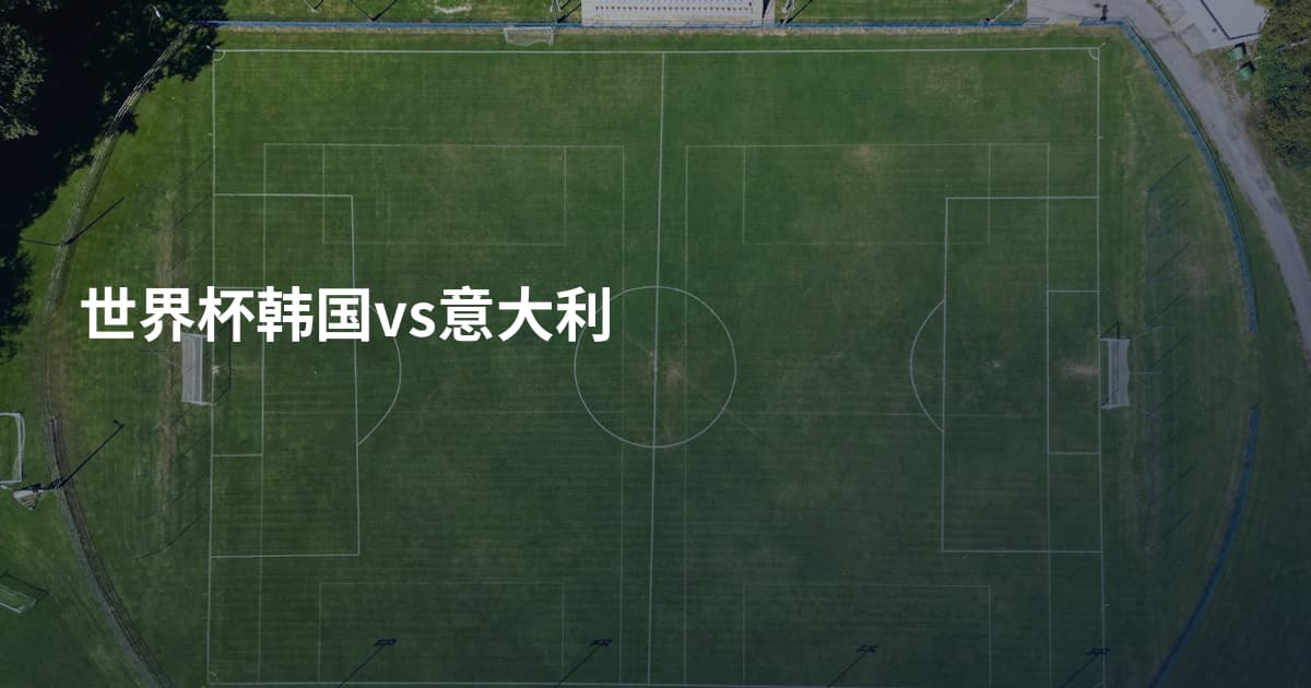 世界杯韩国vs意大利