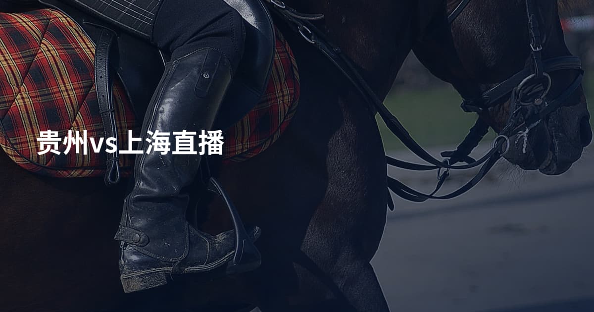 贵州vs上海直播