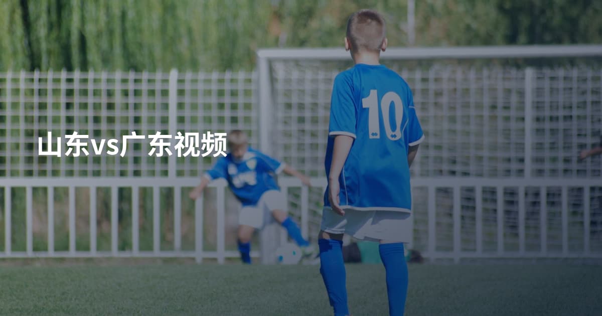 山东vs广东视频