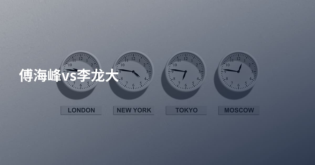 傅海峰vs李龙大