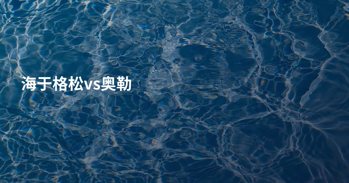 海于格松vs奥勒