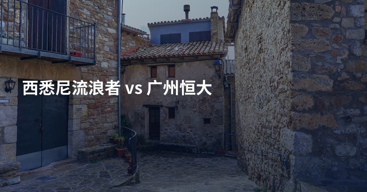 西悉尼流浪者 vs 广州恒大