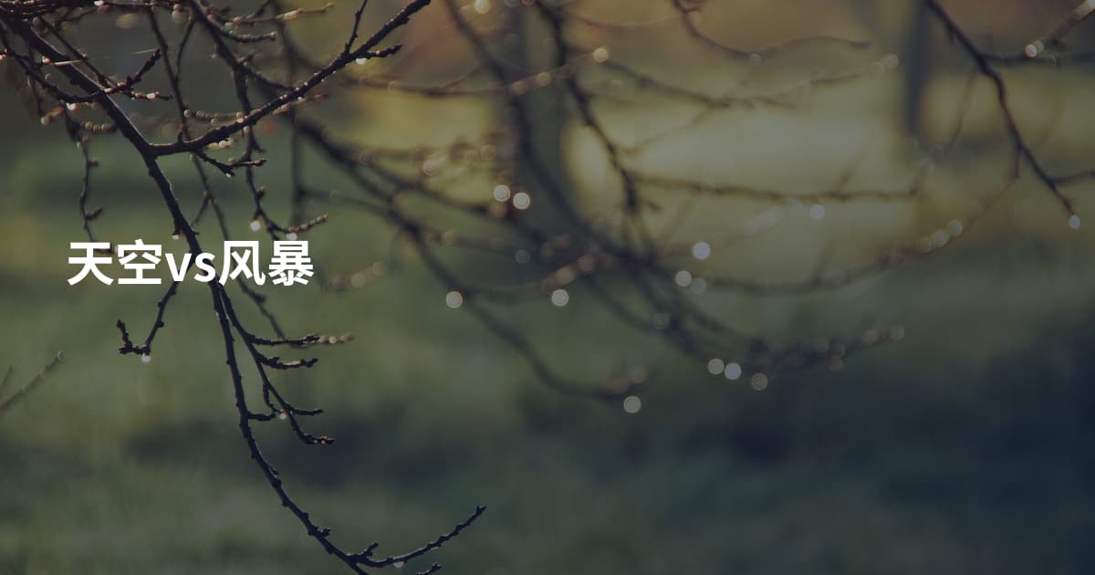 天空vs风暴