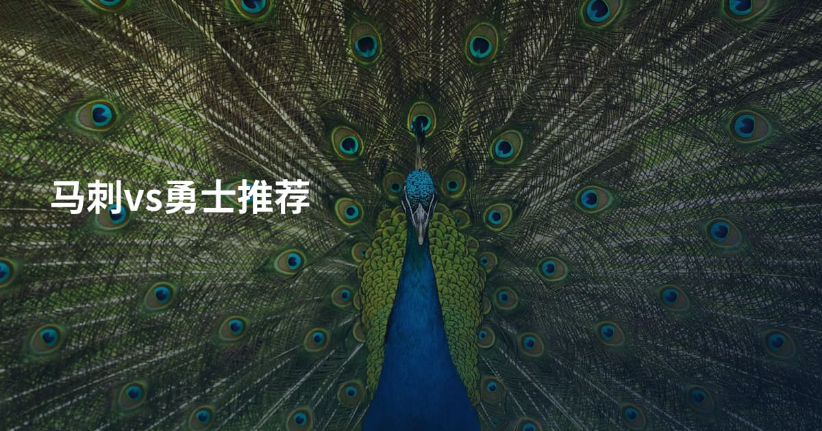 马刺vs勇士推荐