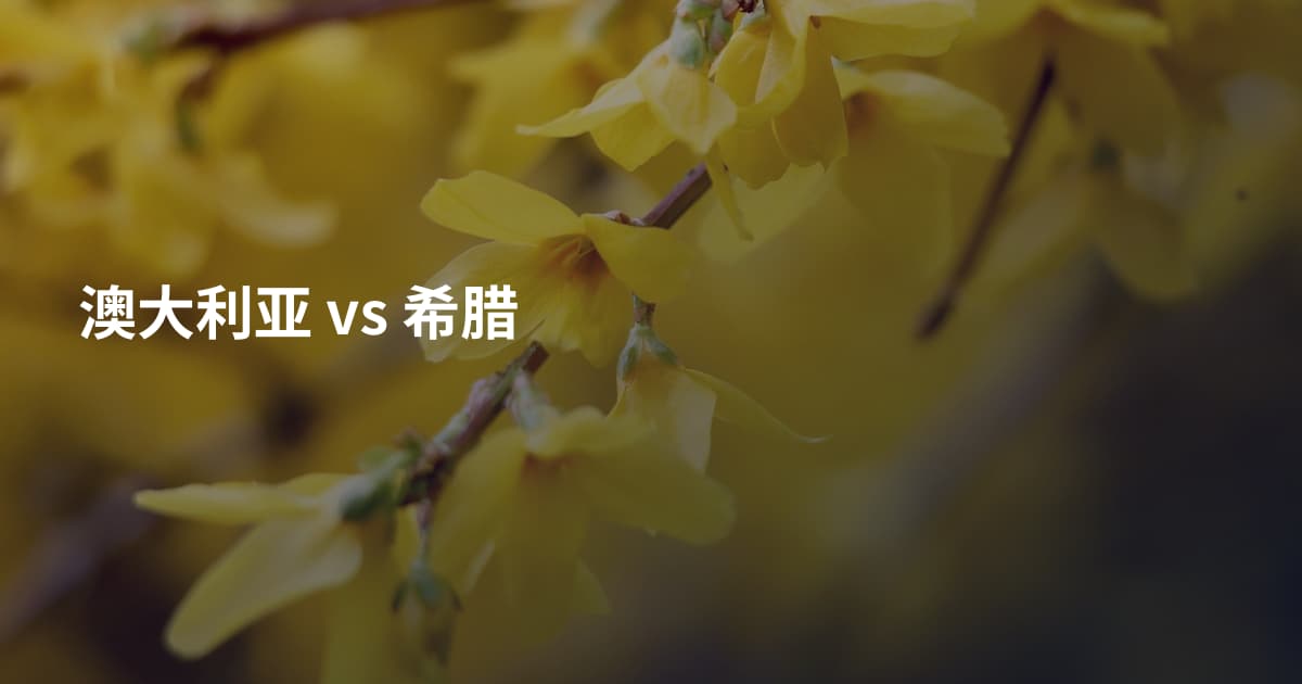 澳大利亚 vs 希腊