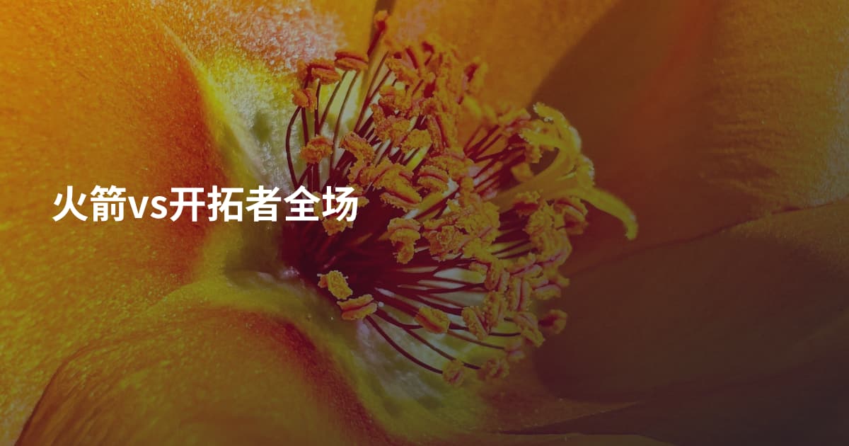 火箭vs开拓者全场