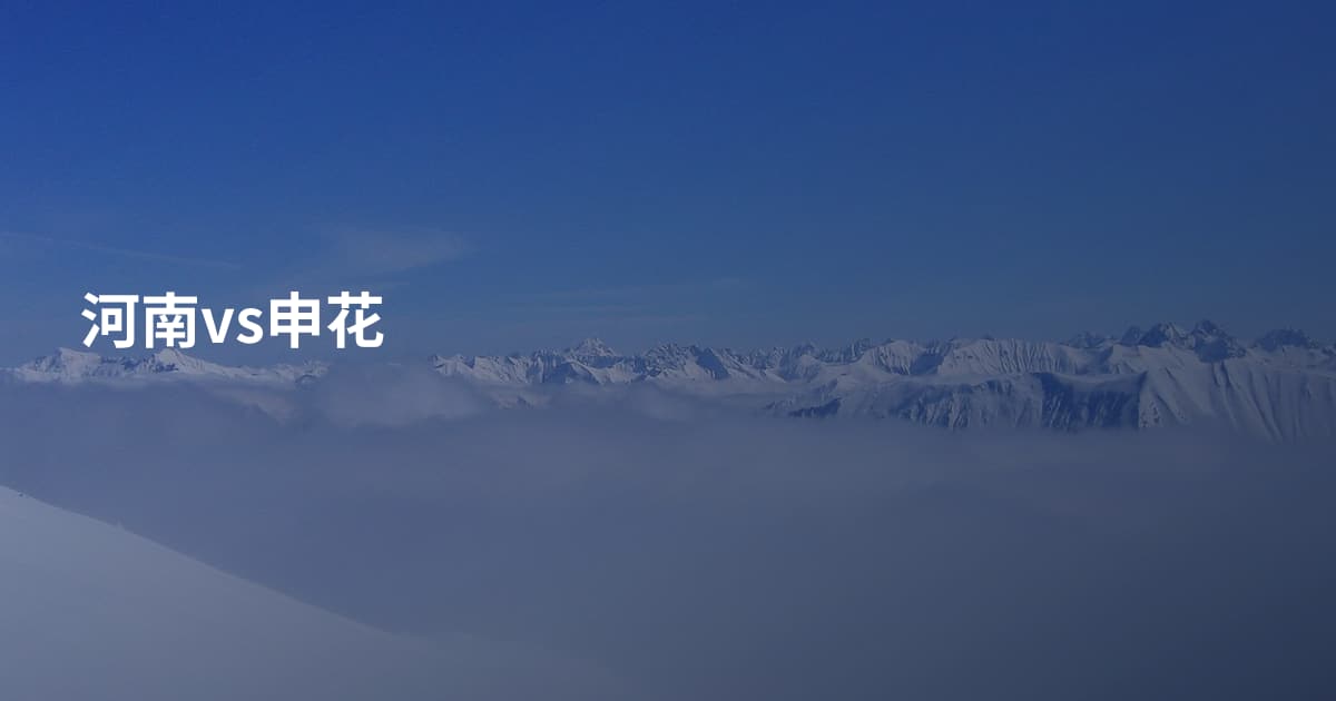 河南vs申花