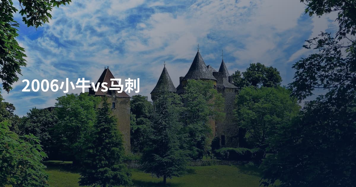 2006小牛vs马刺