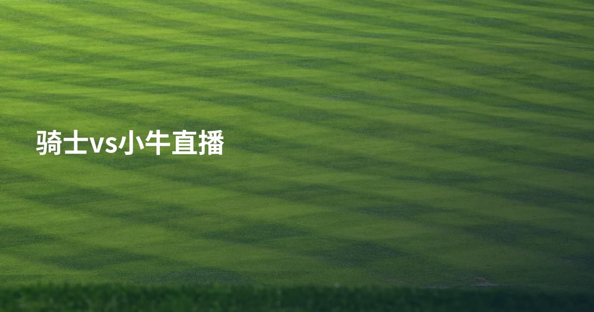 骑士vs小牛直播