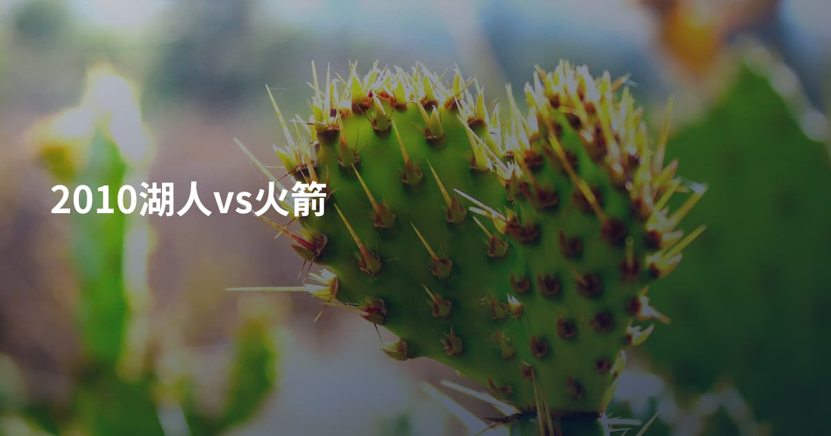 2010湖人vs火箭