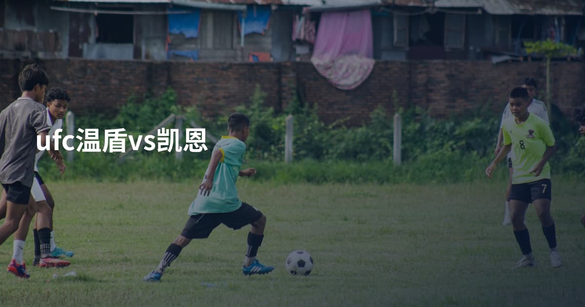 ufc温盾vs凯恩