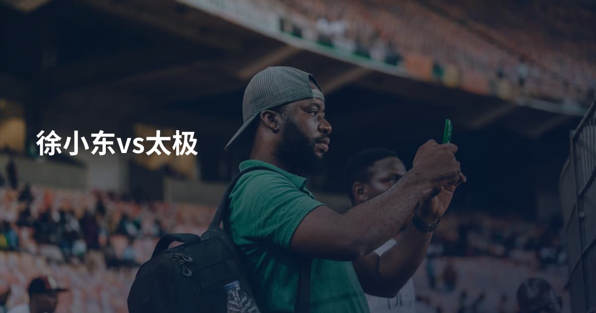 徐小东vs太极