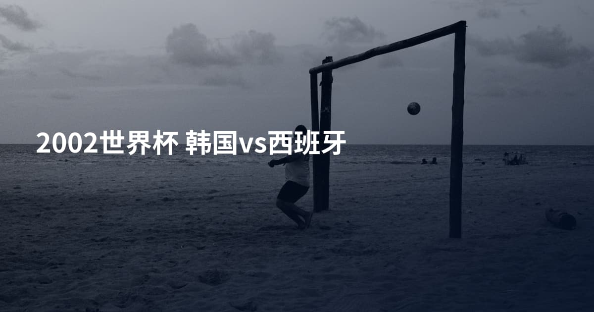 2002世界杯 韩国vs西班牙