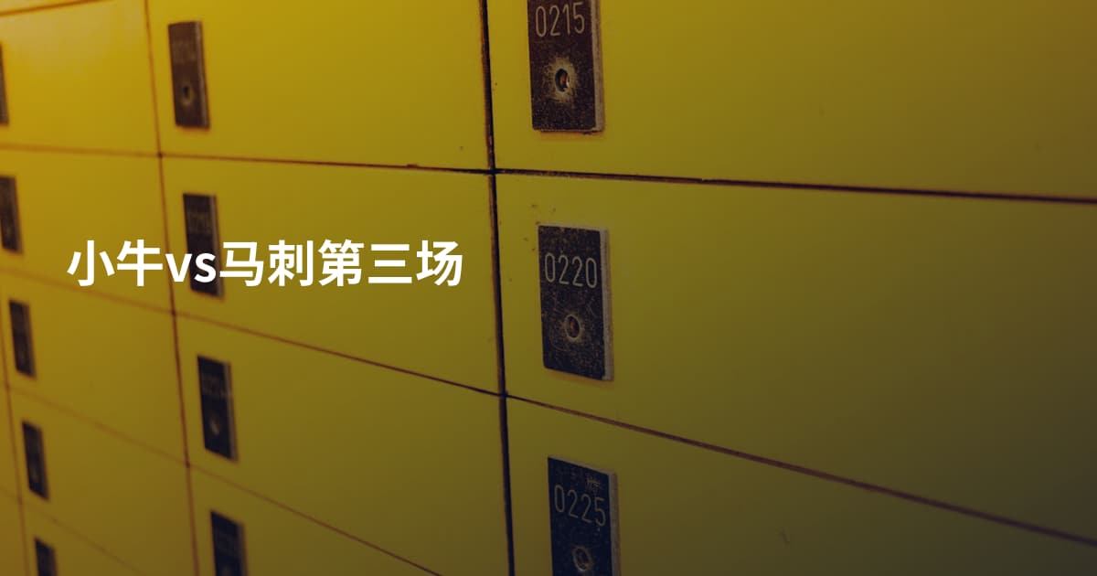 小牛vs马刺第三场
