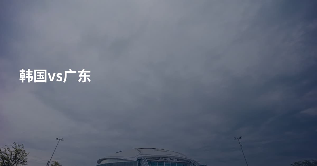 韩国vs广东