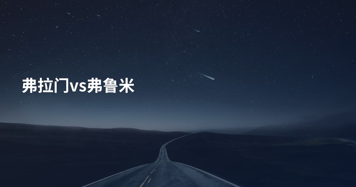 弗拉门vs弗鲁米