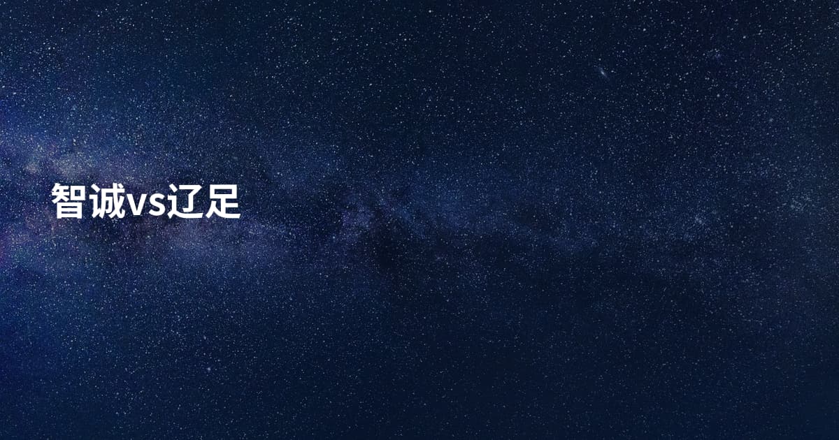 智诚vs辽足