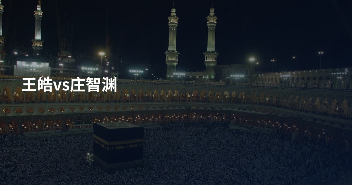 王皓vs庄智渊