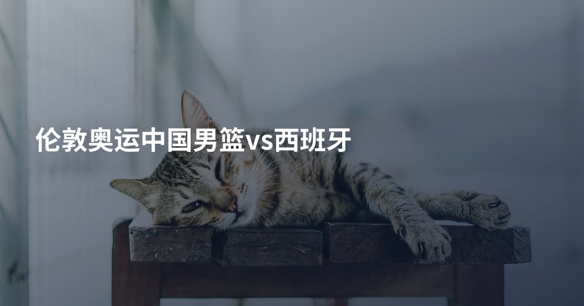 伦敦奥运中国男篮vs西班牙