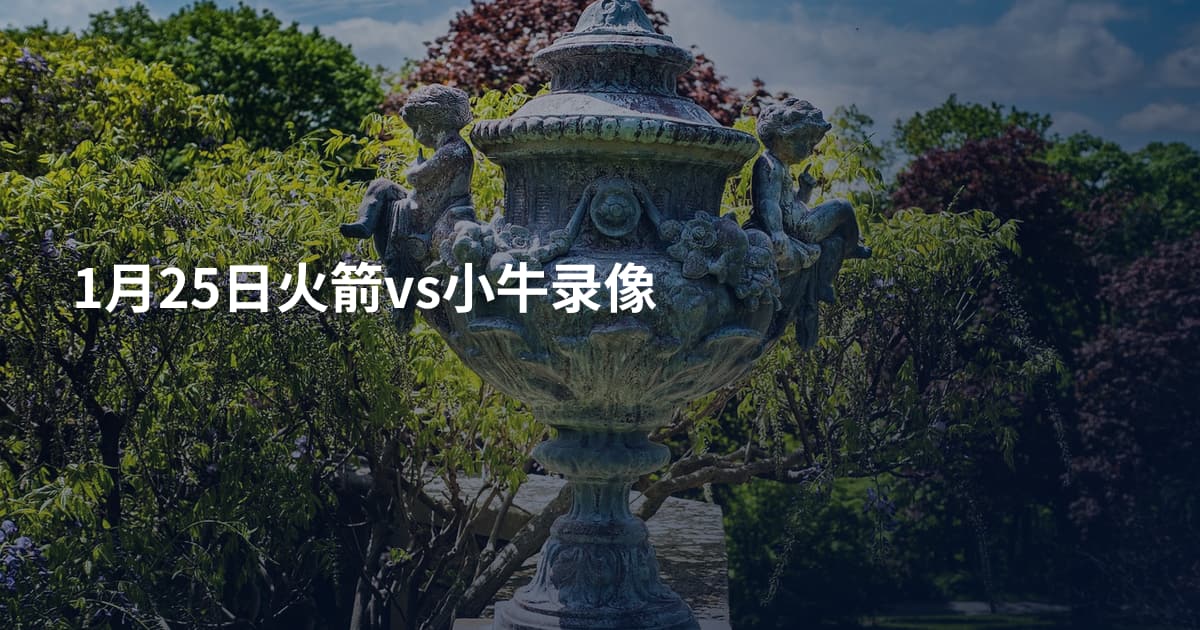 1月25日火箭vs小牛录像