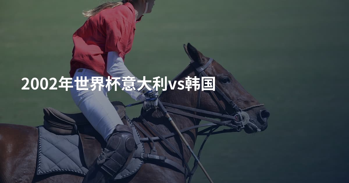 2002年世界杯意大利vs韩国