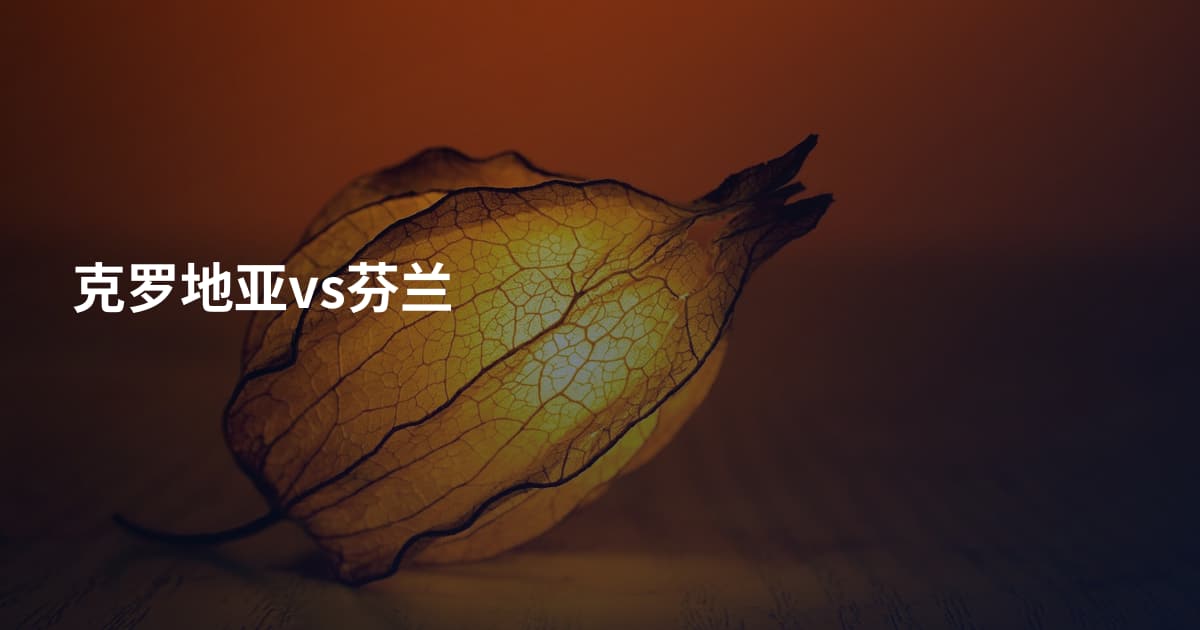 克罗地亚vs芬兰