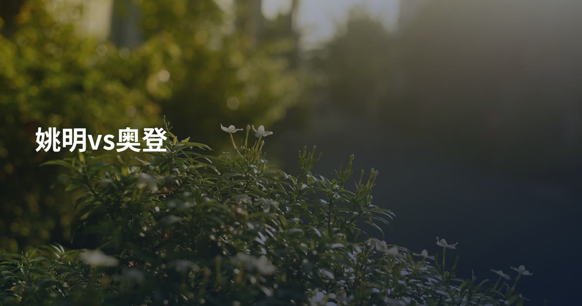 姚明vs奥登