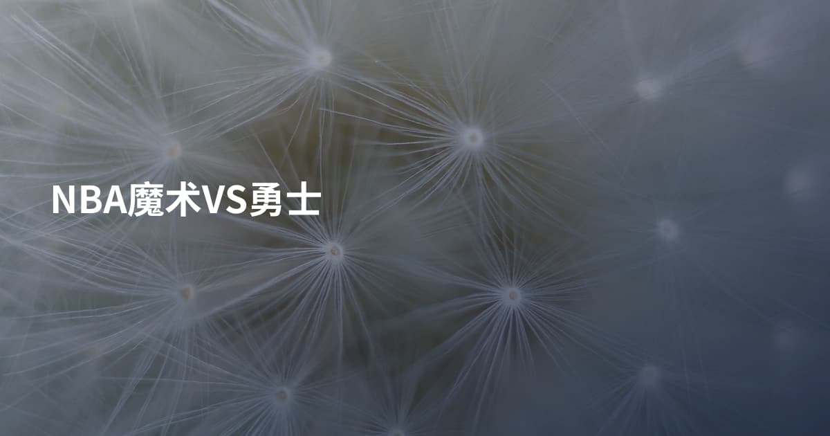 NBA魔术VS勇士