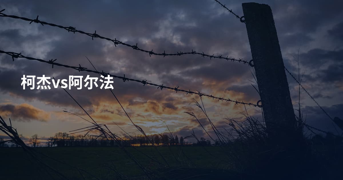 柯杰vs阿尔法