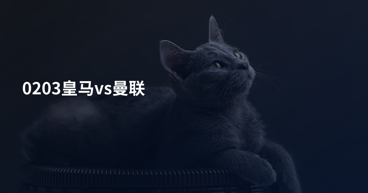 0203皇马vs曼联