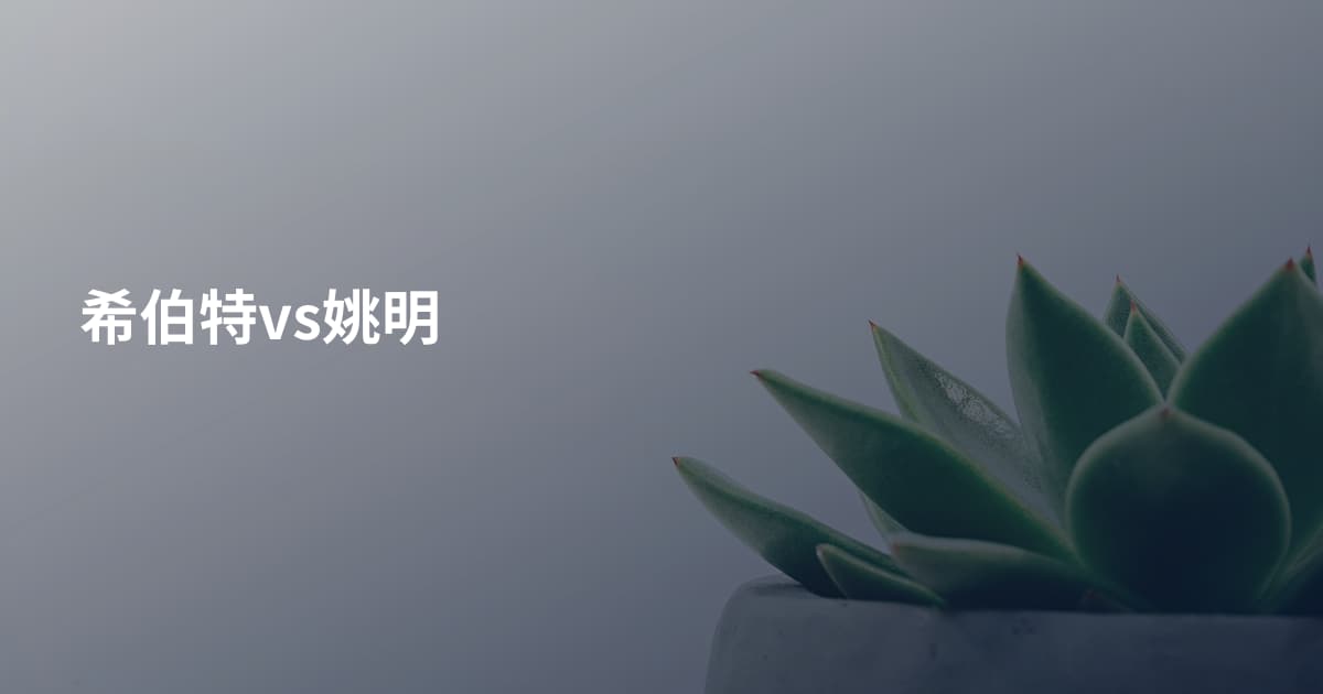 希伯特vs姚明