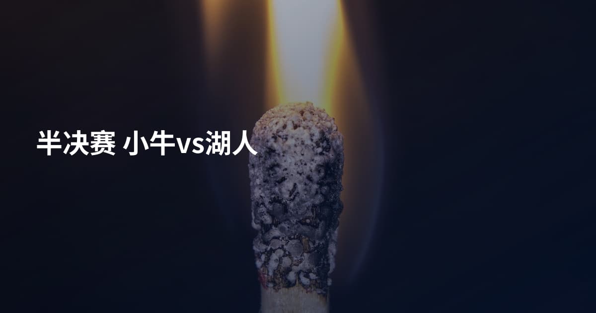 半决赛 小牛vs湖人