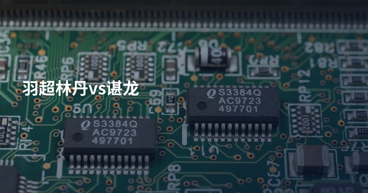 羽超林丹vs谌龙