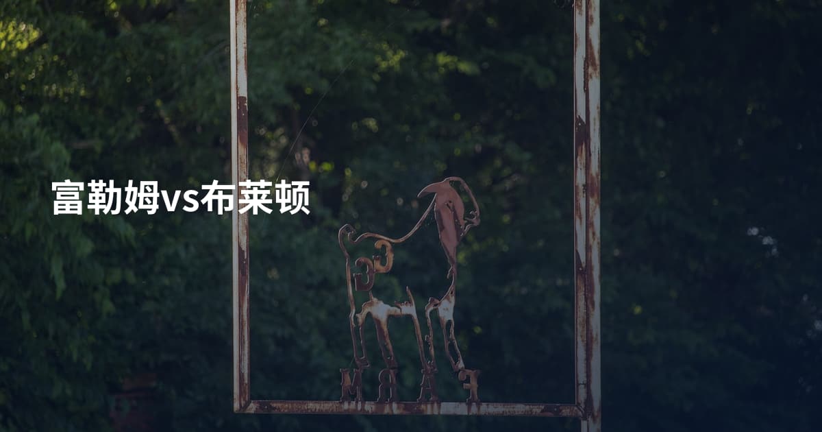 富勒姆vs布莱顿