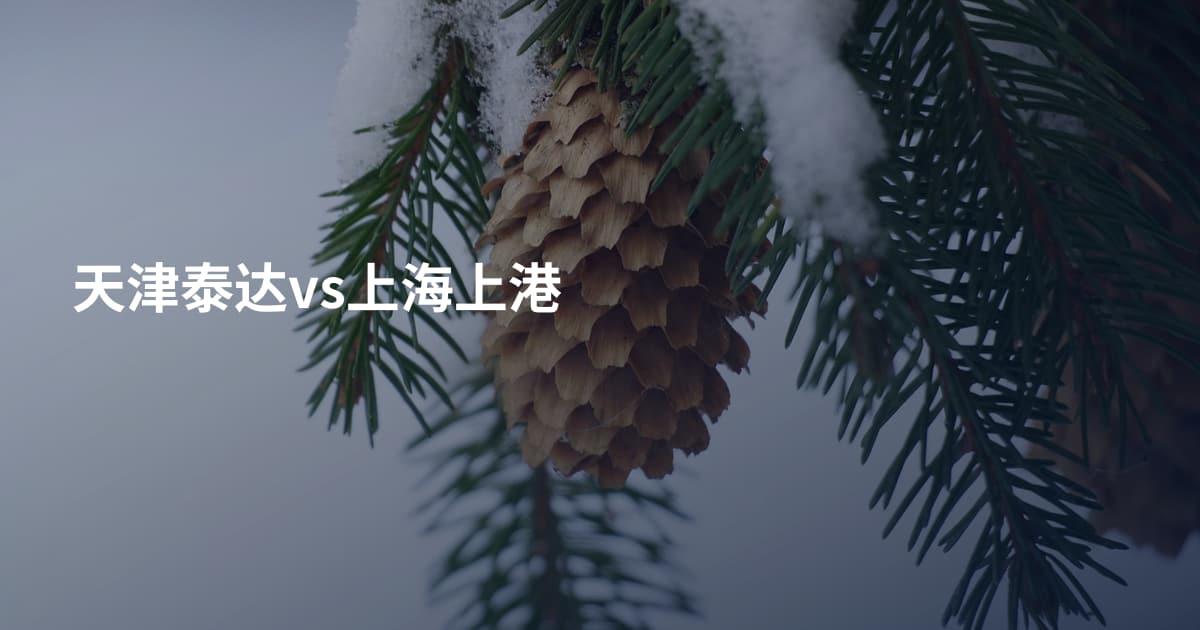天津泰达vs上海上港