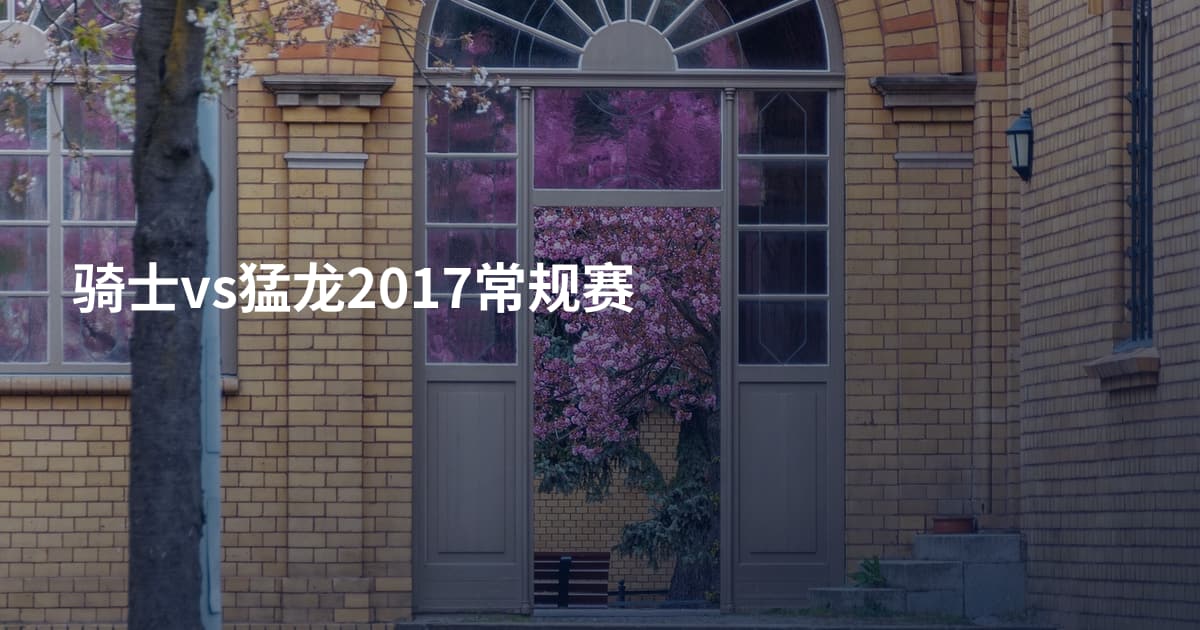 骑士vs猛龙2017常规赛