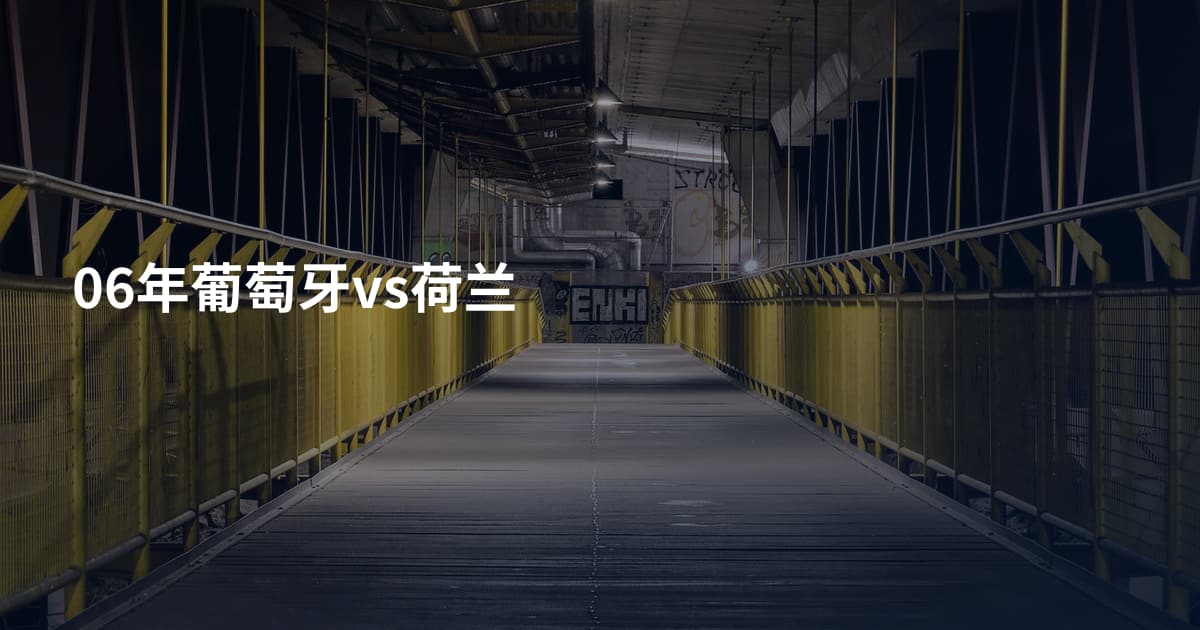06年葡萄牙vs荷兰