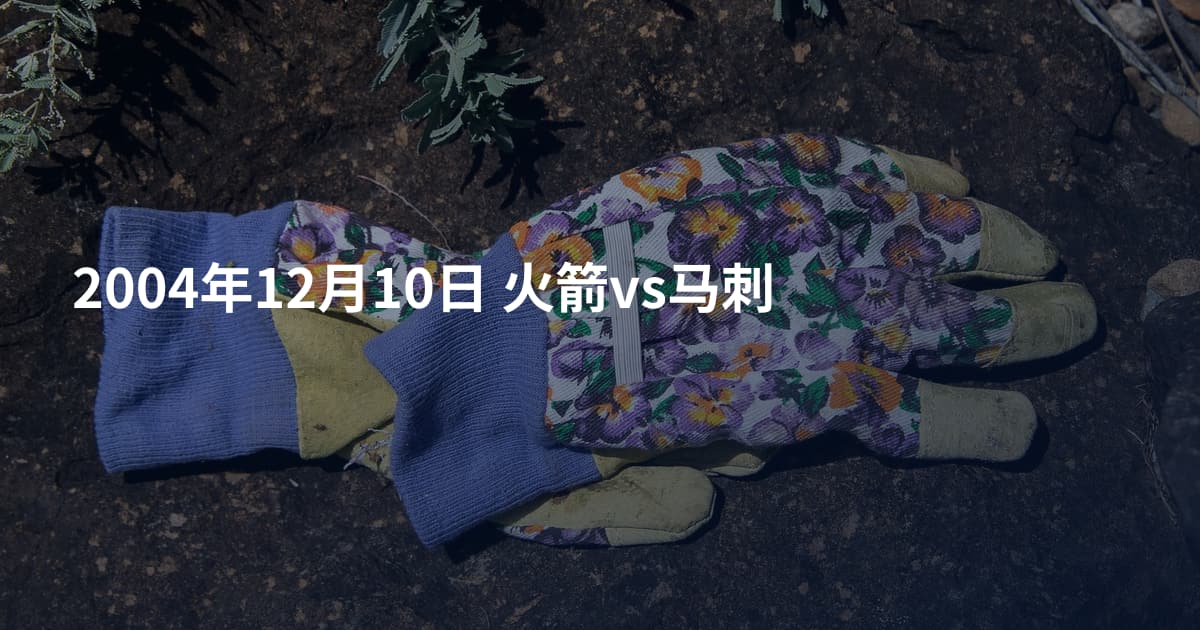 2004年12月10日 火箭vs马刺