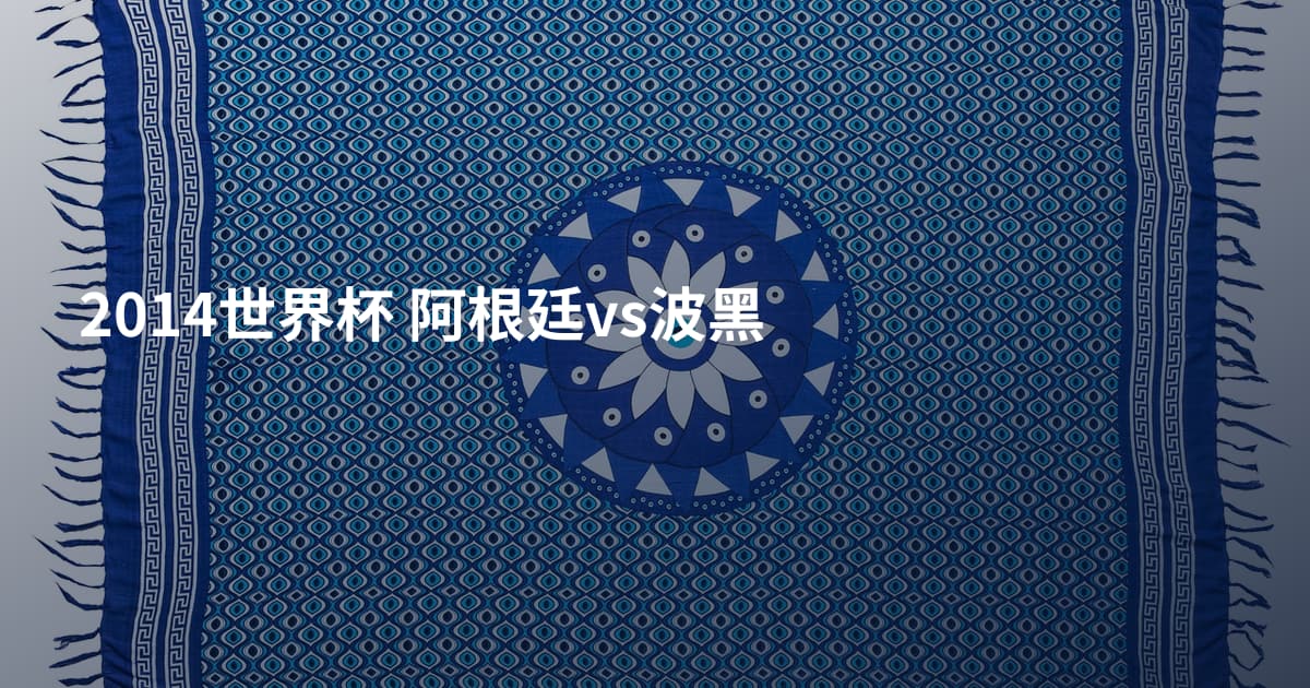 2014世界杯 阿根廷vs波黑