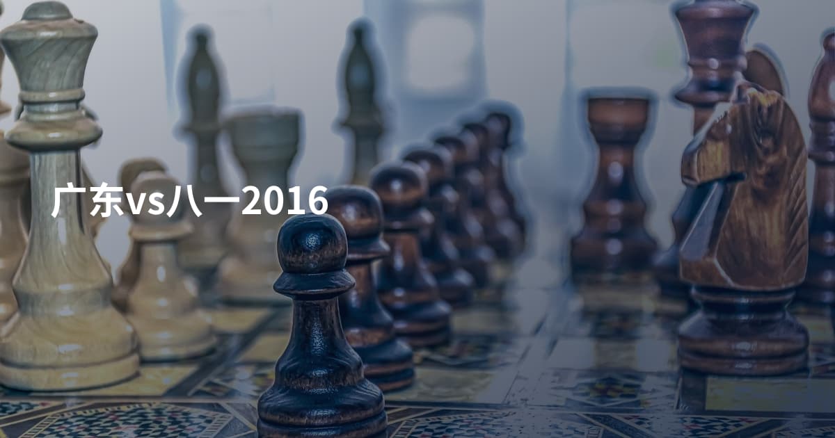 广东vs八一2016