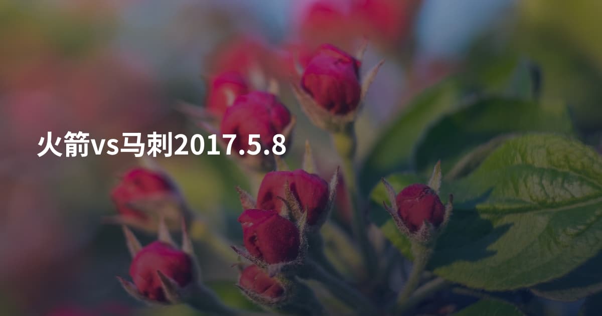 火箭vs马刺2017.5.8