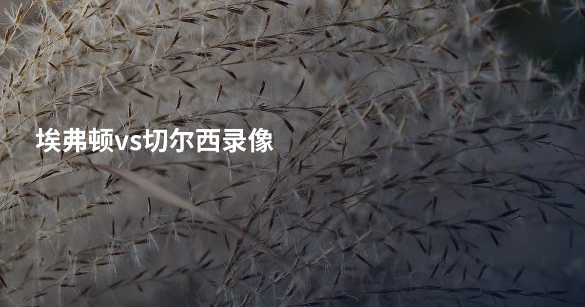 埃弗顿vs切尔西录像