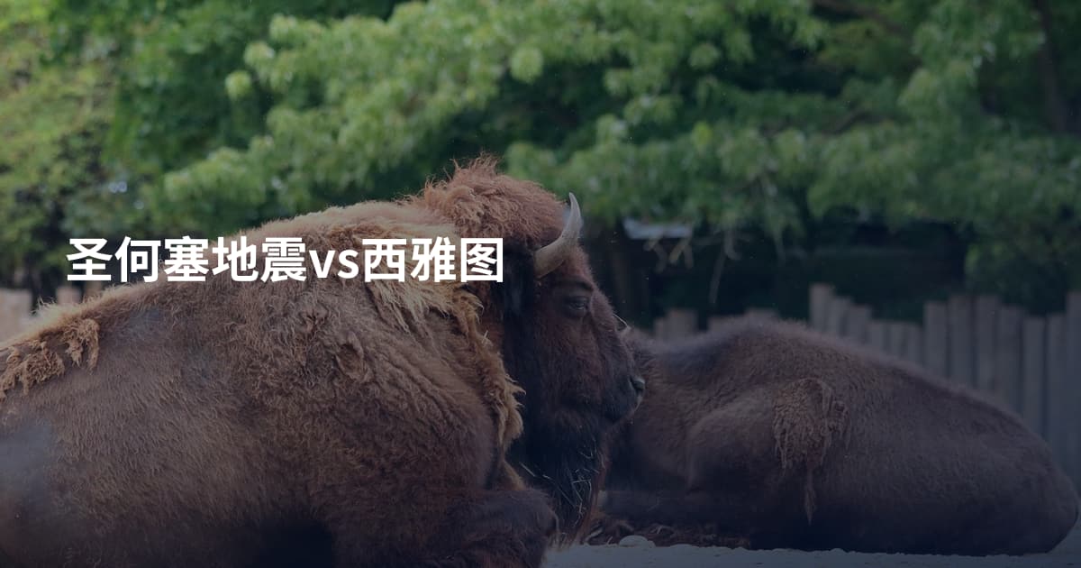 圣何塞地震vs西雅图
