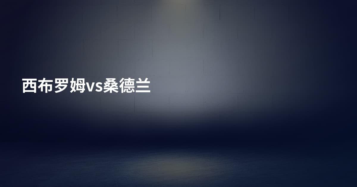 西布罗姆vs桑德兰