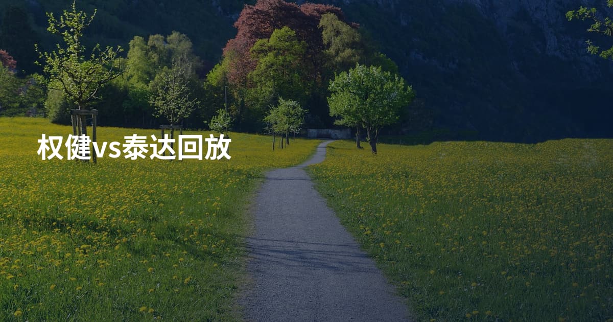 权健vs泰达回放
